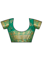 Thumbnail for Mimosa Women's Gold Kanchipuram Silk Saree - Distacart