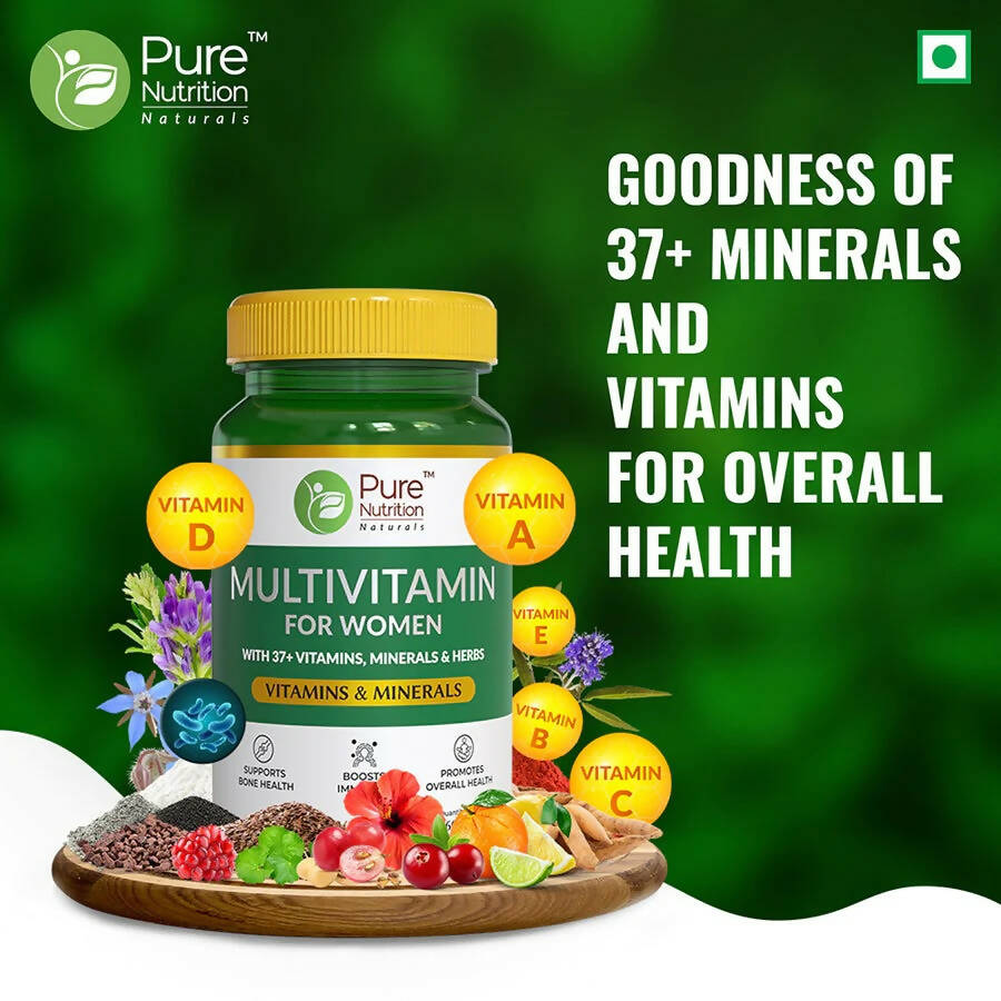Pure Nutrition Multivitamin For Women Veg Tablets - Distacart