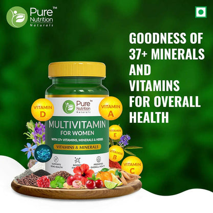 Pure Nutrition Multivitamin For Women Veg Tablets - Distacart