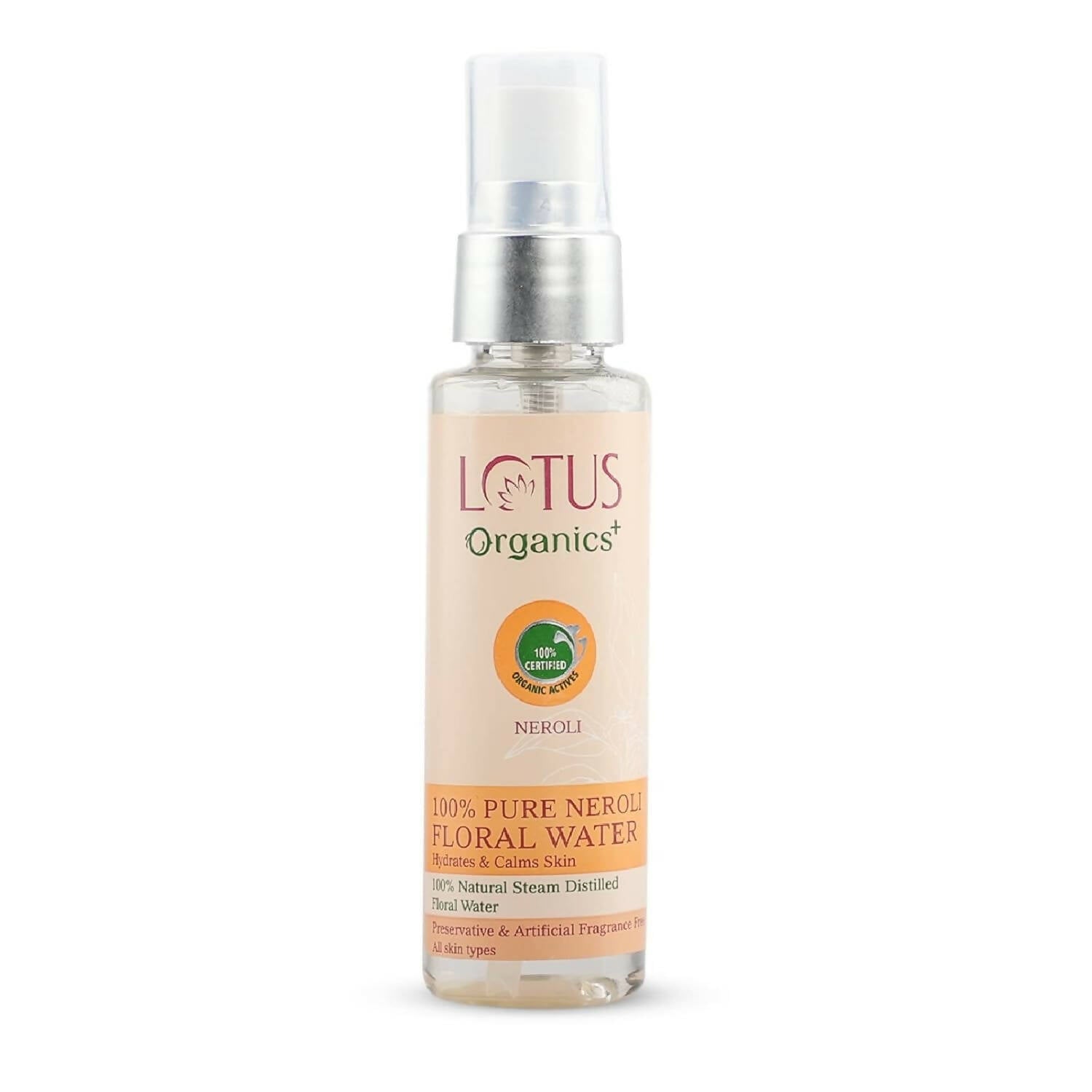 Lotus Organics+ 100% Pure Neroli Floral Water - Distacart