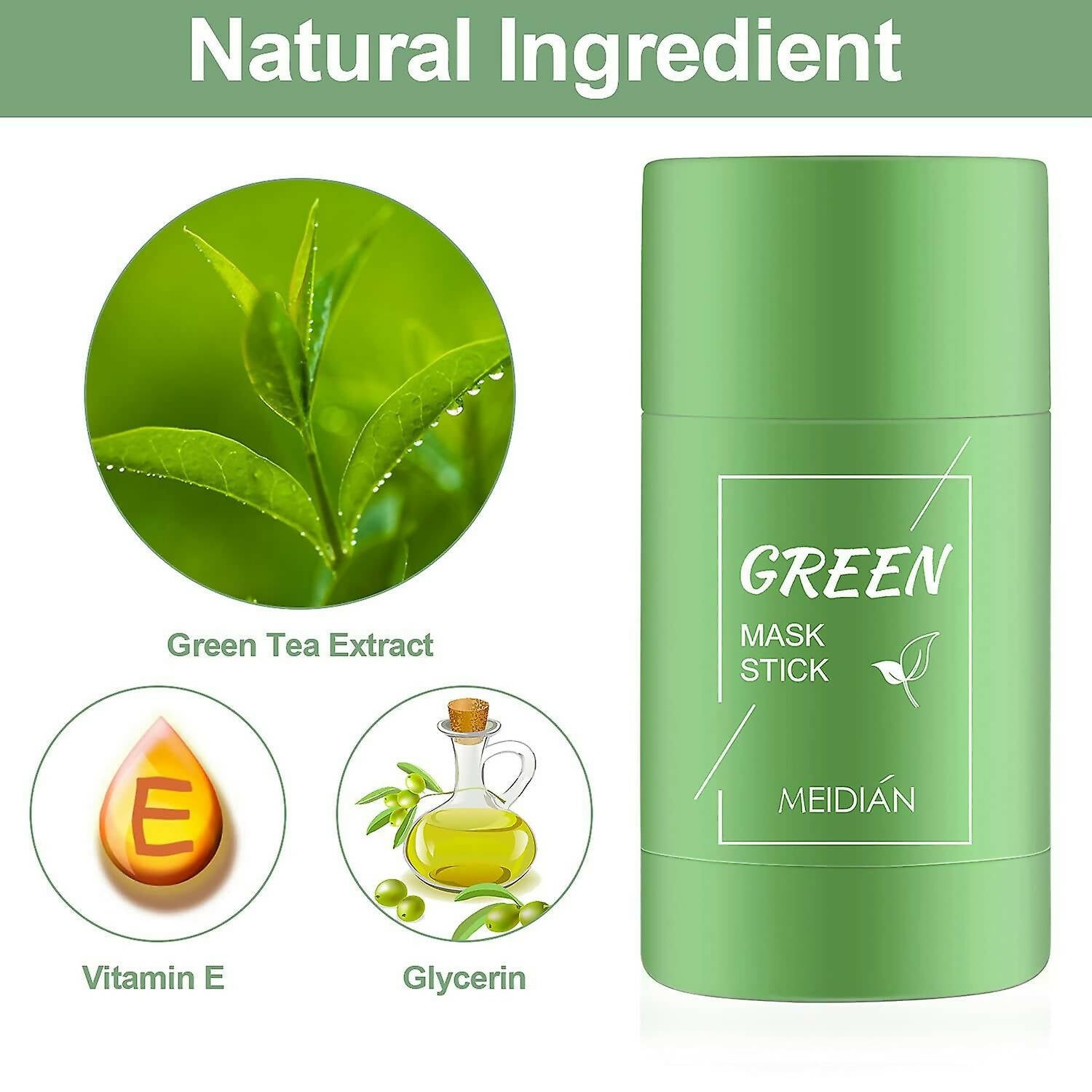 Favon Green Tea Face Mask Cleansing Stick for Anti Acne - Distacart