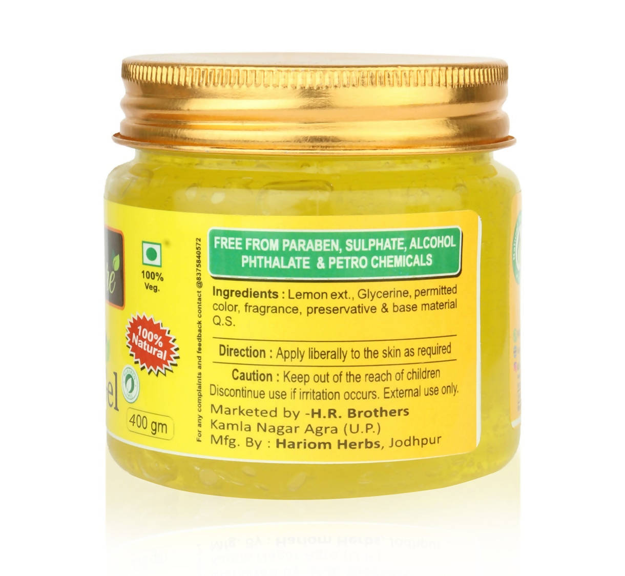 Online Quality Store Natural Lemon Gel - Distacart