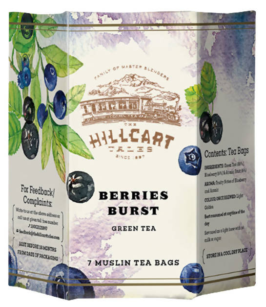 The Hillcart Tales Berries Burst Green Tea Bags - Distacart