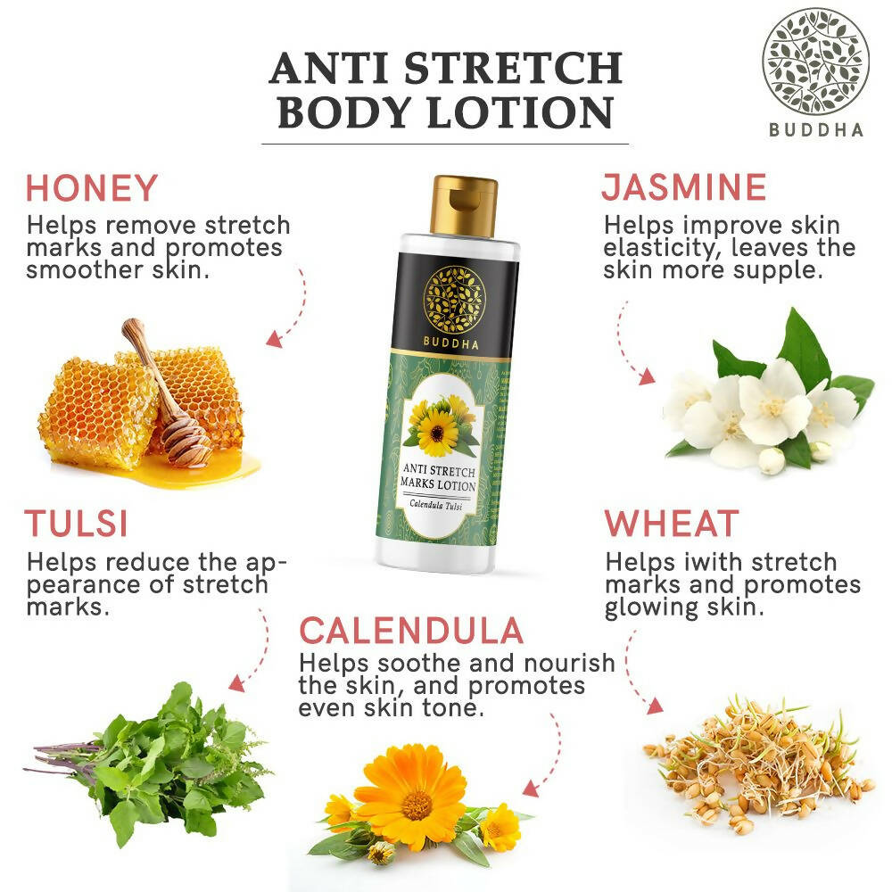 Buddha Natural Anti-Stretch Marks Body Lotion - Distacart
