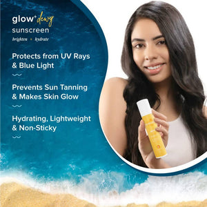 Aqualogica Glow+ Dewy Sunscreen 50gm Protections  
