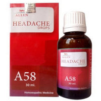 Thumbnail for Allen Homeopathy A58 Headache Drops