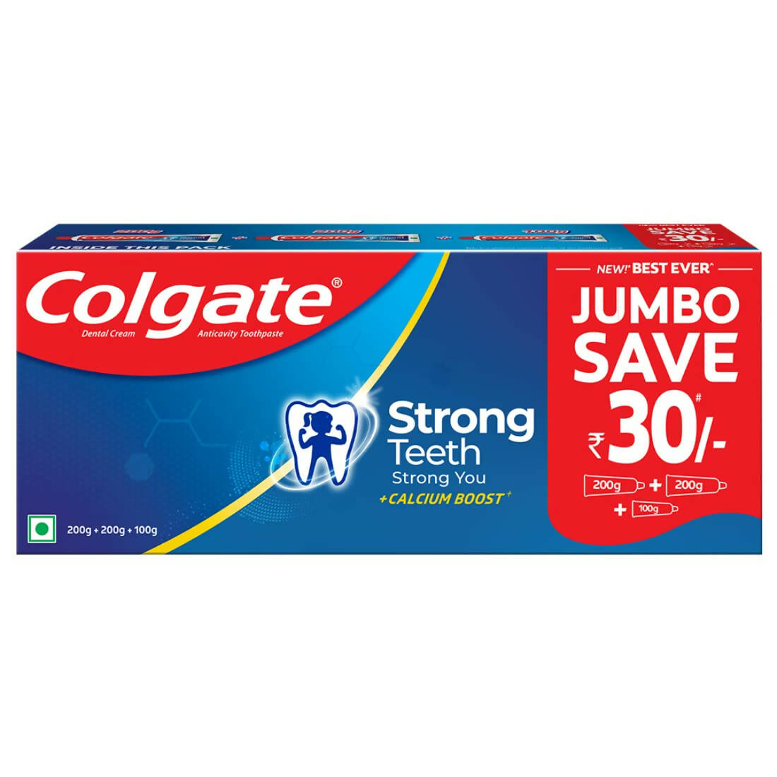 Colgate Strong Teeth Cavity Protection Toothpaste with Calcium Boost - Distacart