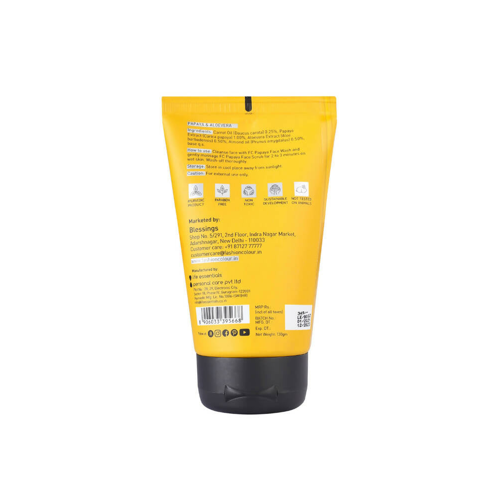 Fashion Colour Papaya Face Scrub - Distacart