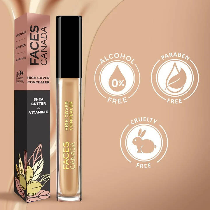 Faces Canada High Cover Concealer-Caramel Crunch 03 - Distacart