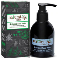 Thumbnail for Natural Vibes Ayurvedic Activated Charcoal & Tea Tree Face Wash - Distacart