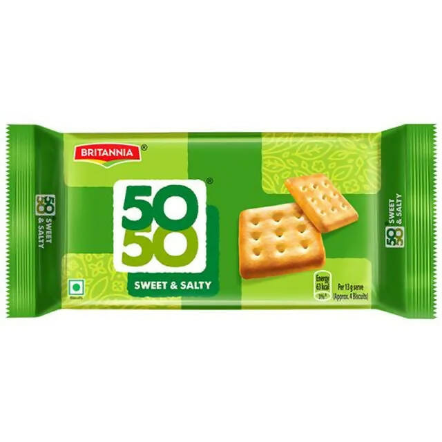 Britannia 50-50 Sweet & Salty Biscuits - Distacart