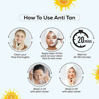 Thumbnail for VCare Anti-Tan Facial Pack For Glowing Skin - Distacart