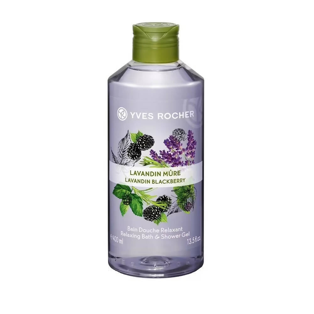 Yves Rocher Relaxing Bath & Shower Gel - Lavandin Blackberry - Distacart