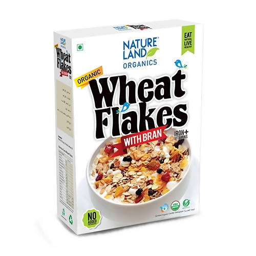 Nature Land Organics Wheat Flakes - Distacart