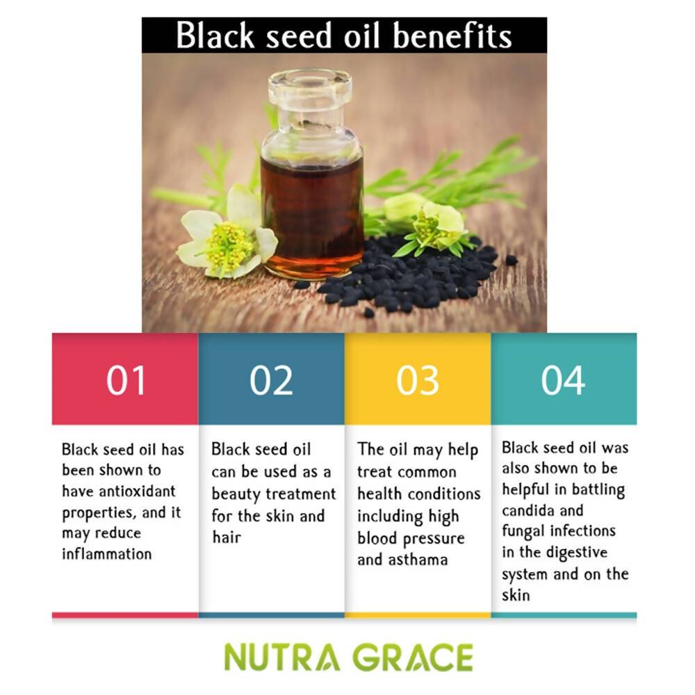 Nutra Grace Black Seed Oil 500mg Capsules - Distacart