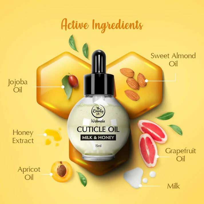 The Beauty Co. Milk & Honey Cuticle Oil for Nails - Distacart