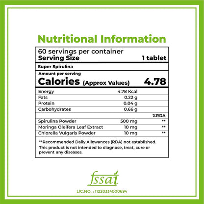Boldfit Super Spirulina Tablets - Distacart