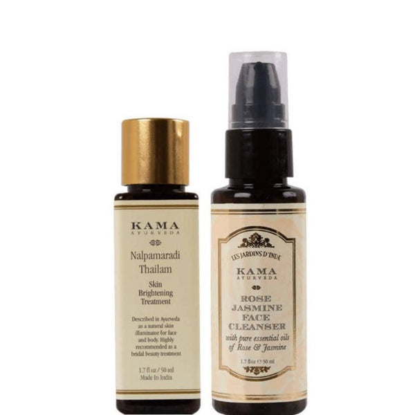 Kama Ayurveda Nalpamaradi Thailam & Rose Jasmine Face Cleanser Combo - Distacart