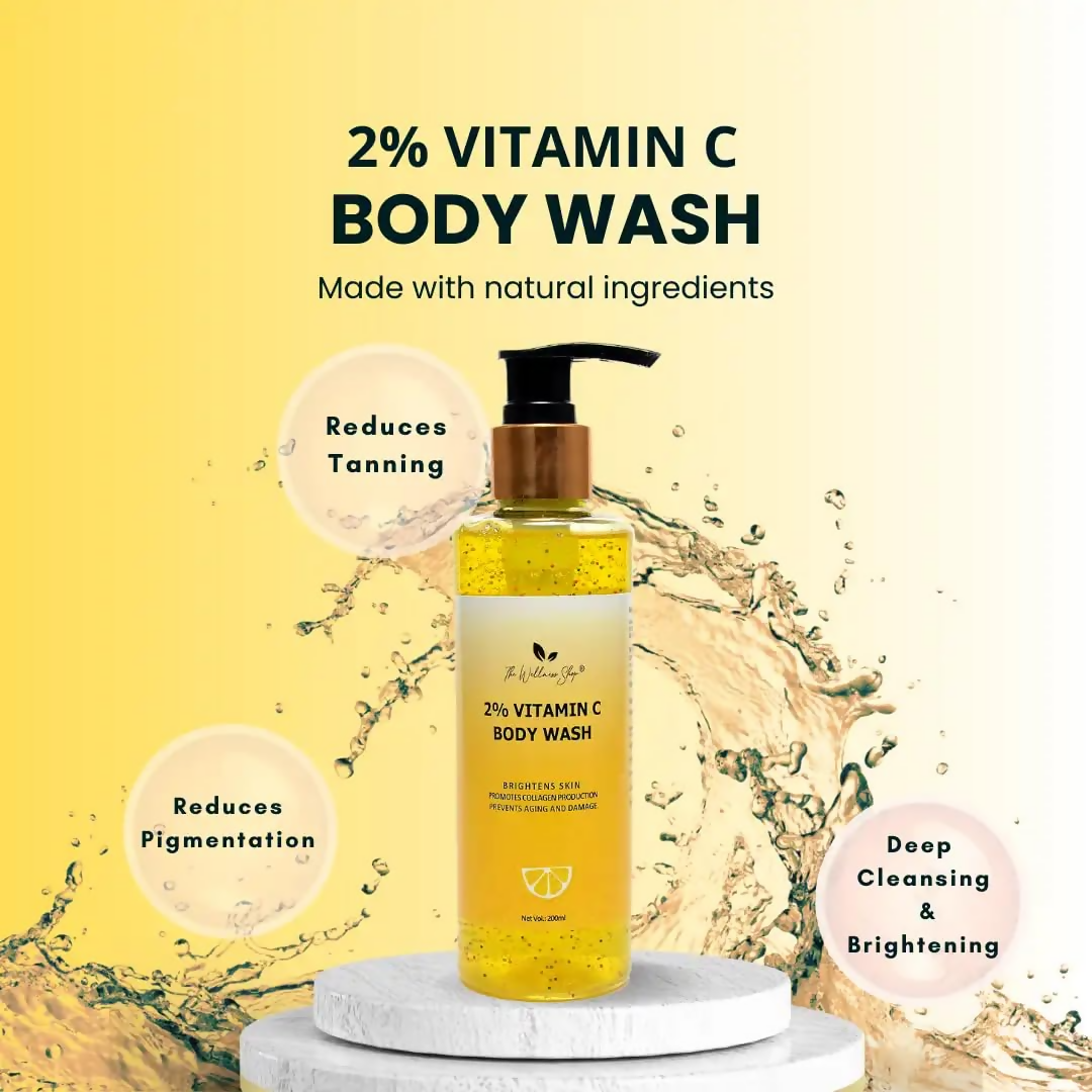 The Wellness Shop 2% Vitamin C Body Wash - Distacart