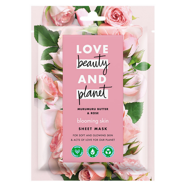 Love Beauty And Planet Murumuru Butter & Rose Sheet Mask - Distacart
