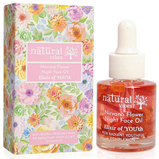Natural Vibes Anti Ageing Nirvana Flower Night Face Oil - Distacart