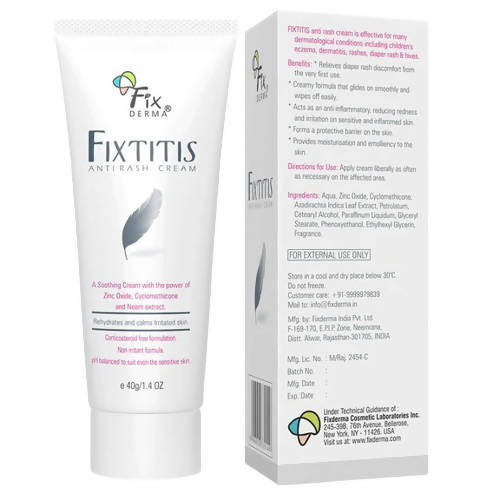 Fixderma Fixtitis Anti-Rash Cream - Distacart
