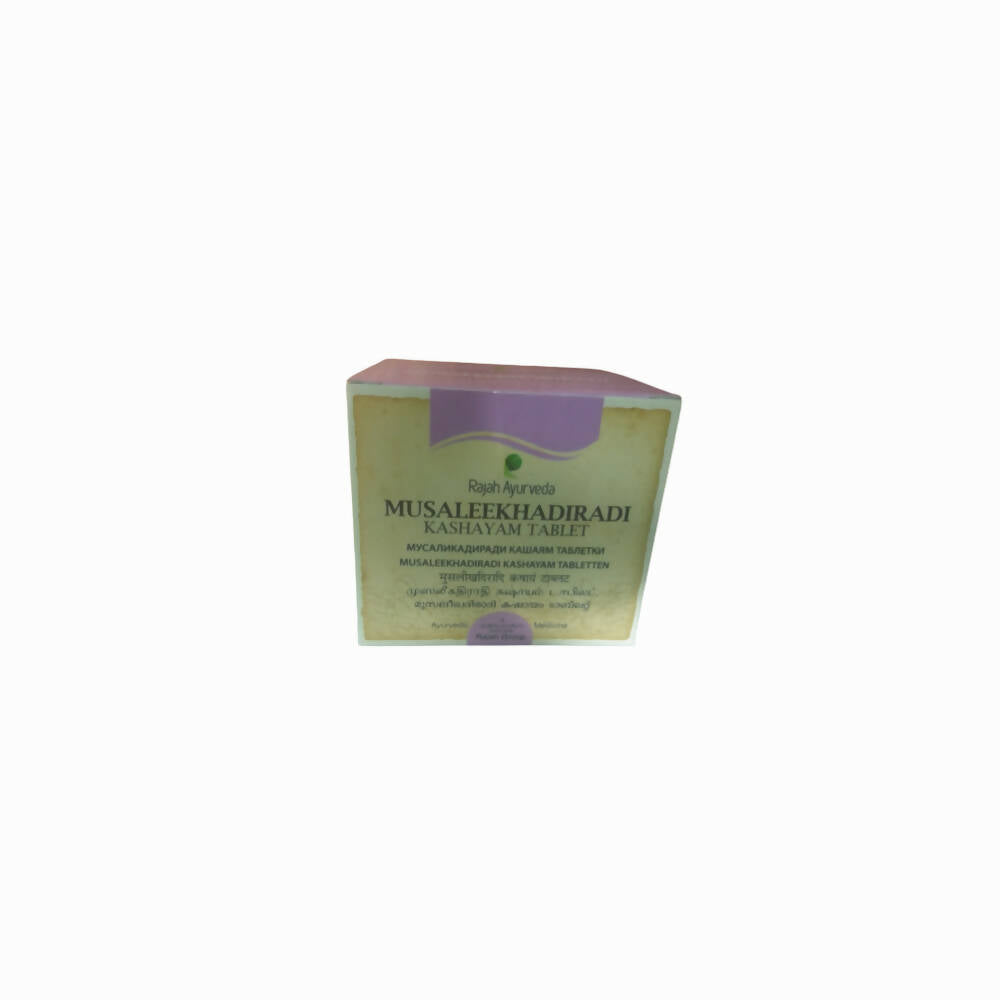 Rajah Ayurveda Musaleekhadiradi Kashayam Tablets - Distacart