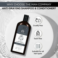 Thumbnail for The Man Company Anti-Graying Shampoo & Conditioner for Men - Distacart