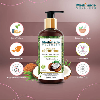 Medimade Wellness Hydrating Shampoo With Coconut Milk - Distacart