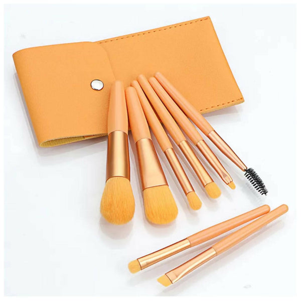 Favon Pack of 8 Professional Makeup Brushes with Free Pouch - Distacart