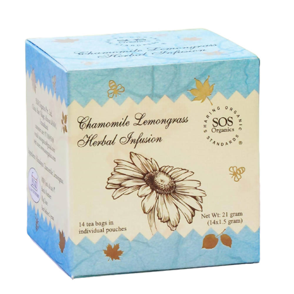 SOS Organics Chamomile Lemongrass Herbal Infusion - Distacart