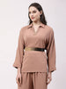NVR Women Circular Gold Plated Adjustable Broad Belt - Distacart