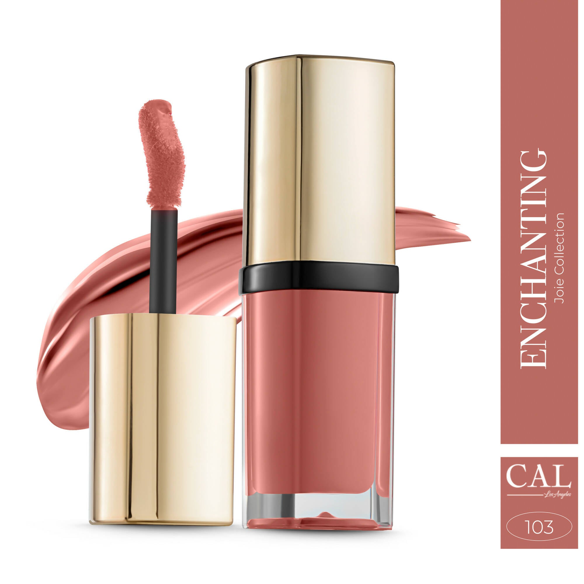 CAL Los Angeles Joie Collection Liquid Matte Rose Pink Lipstick - Enchanting 103 - Distacart