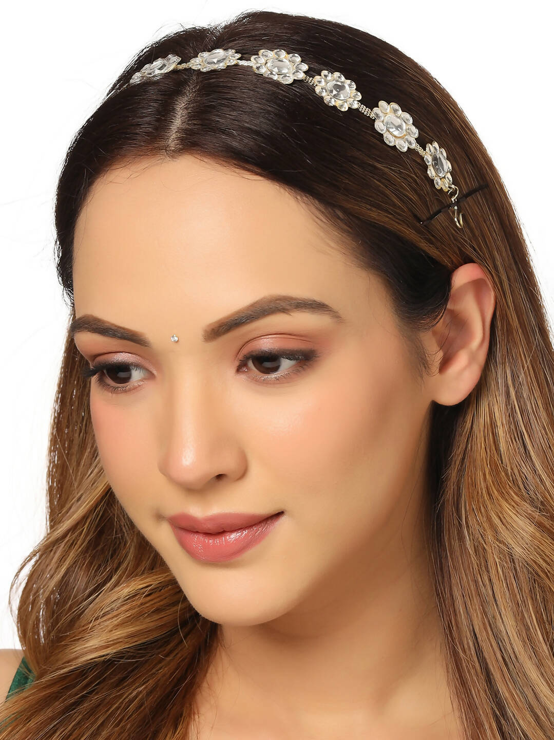 NVR Women's Gold-Plated Traditional Trending Matha Patti - Distacart