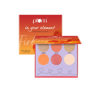 Plum In Your Element Eyeshadow Palette Easy to Blend 6-in-1 Palette 01 Fire - Distacart