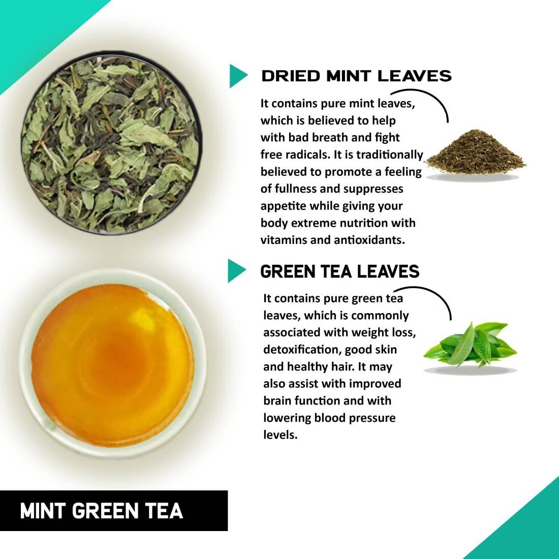Teacurry Mint Green Tea Bags - Distacart