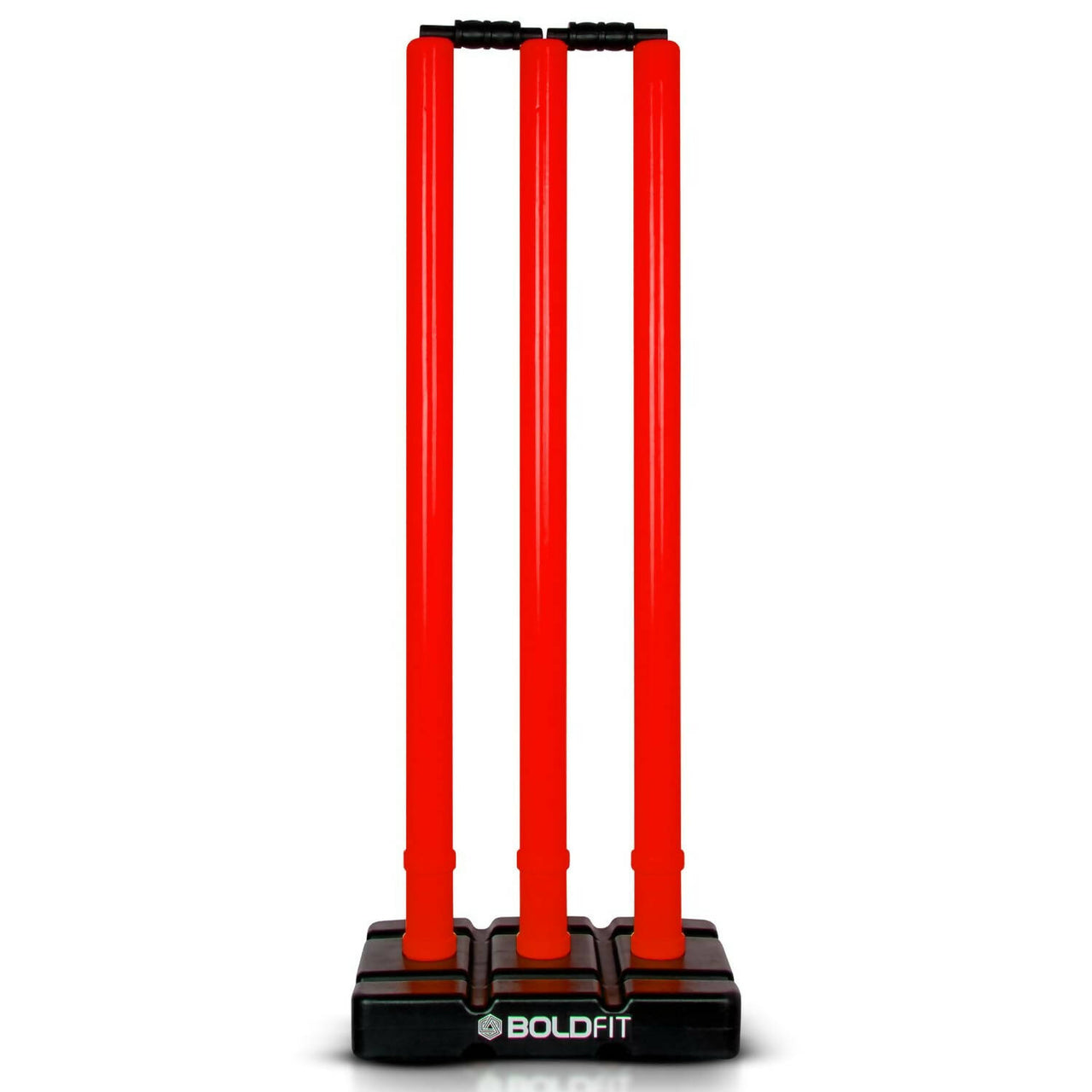 Boldfit Cricket Stumps with Stand & Bails - Red - Distacart
