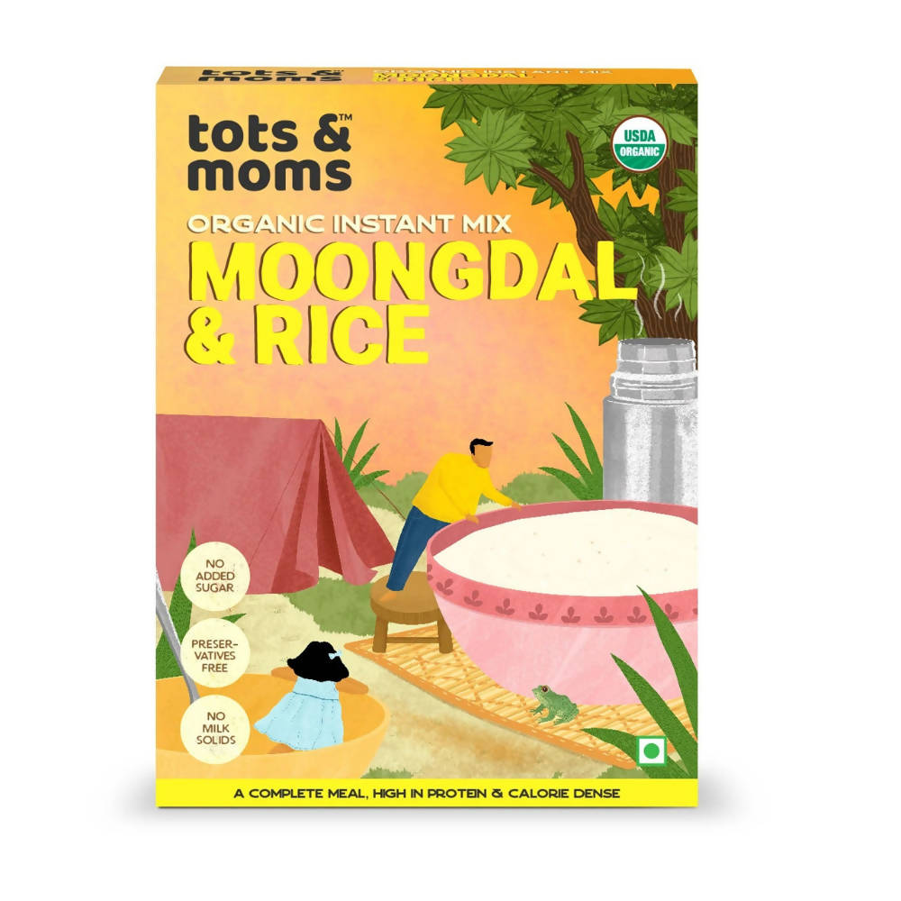 Tots and Moms Organic Moongdal & Rice Instant Mix - Distacart