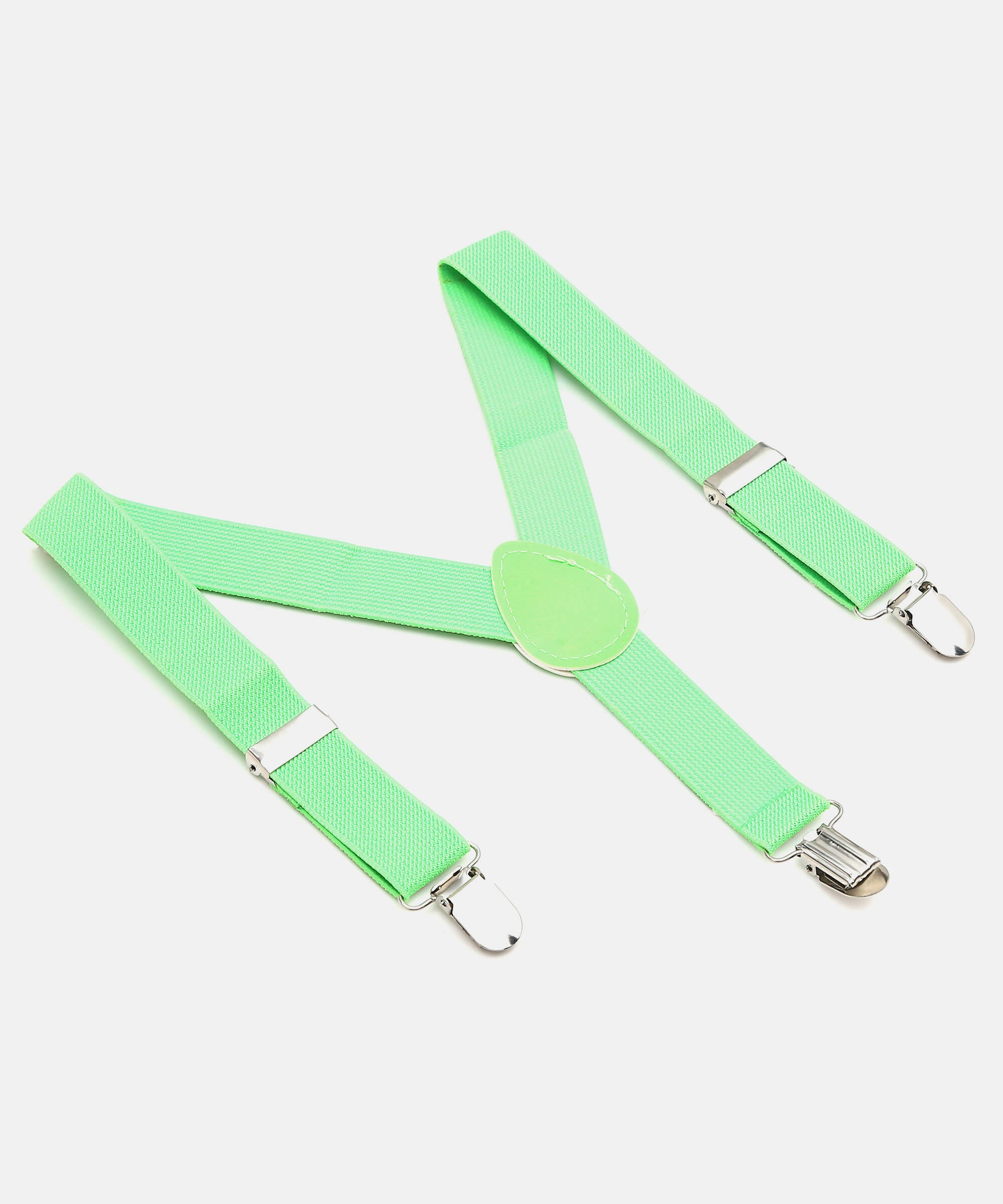 Manet Boys Solid Suspenders - Green - Distacart