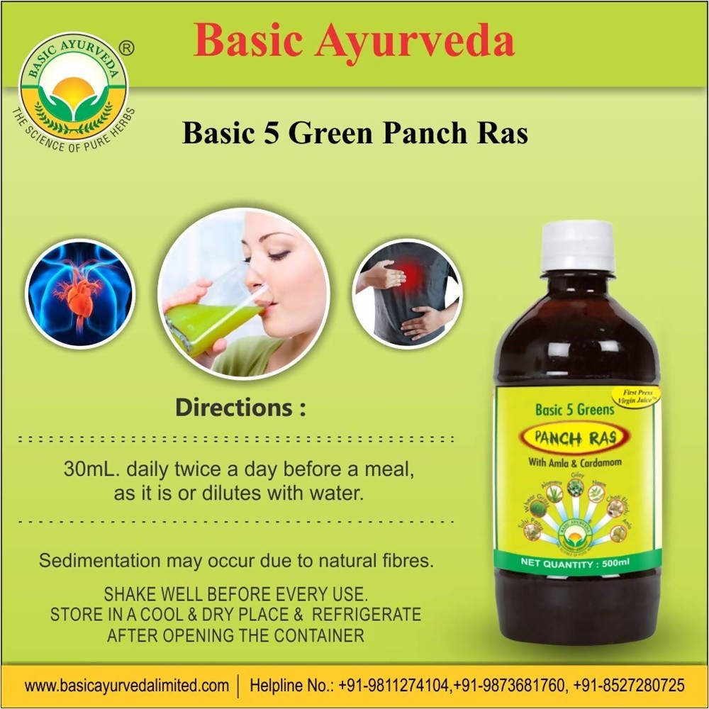 Basic Ayurveda Basic 5 Green Panch Ras Directions