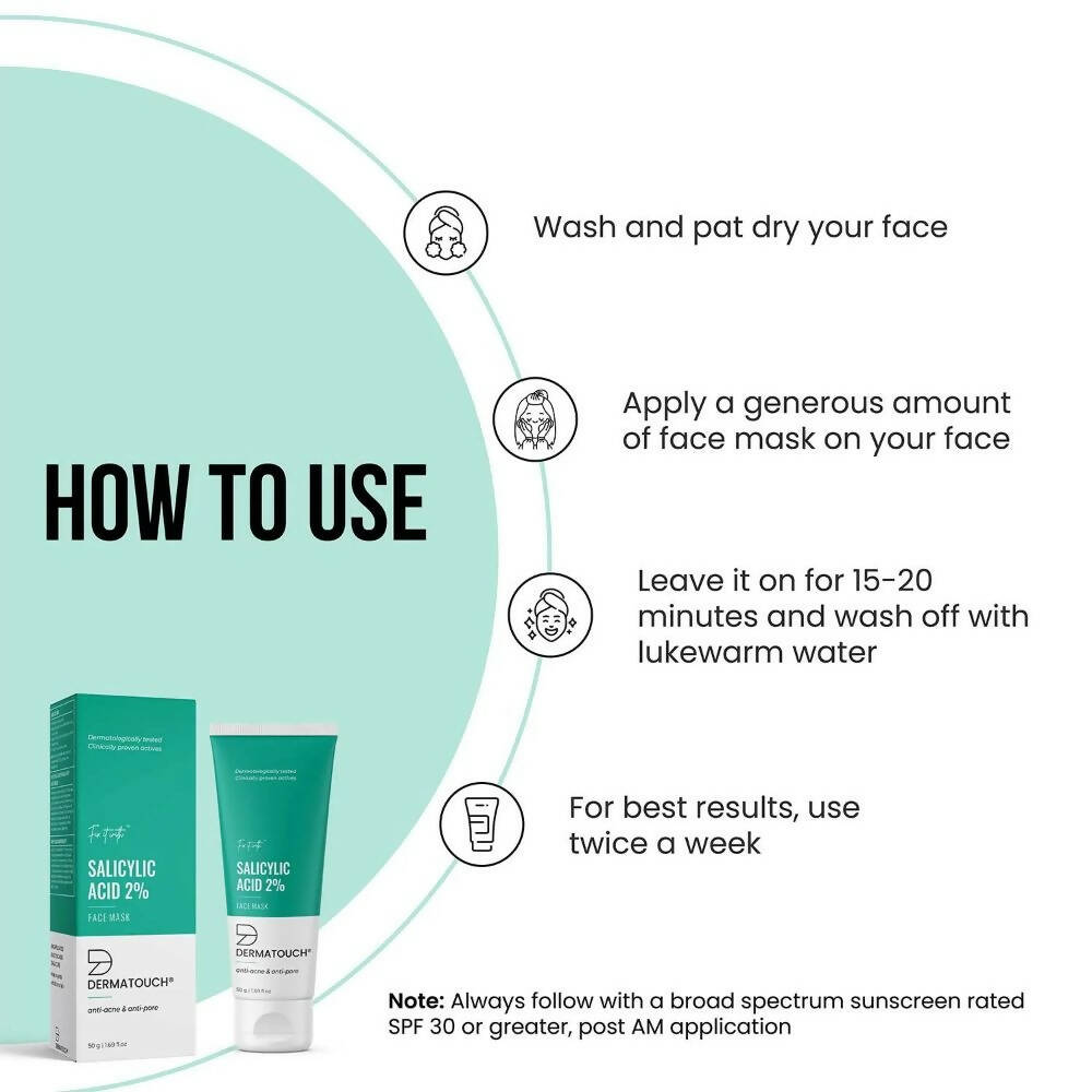 Dermatouch Salicylic Acid 2% Face Mask - Distacart