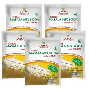 Baps Amrut Herbal Masala Mix Soda With Lemon