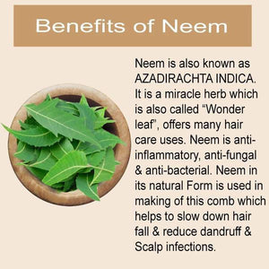 Bodyherbals Neem Wood Double Tooth Dressing Comb