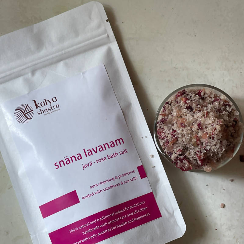 Kalya Shastra Snaana Lavanam Javaa Rose Bath Salt