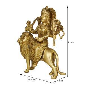 Devlok Sherawali Maa Devi Brass Idol