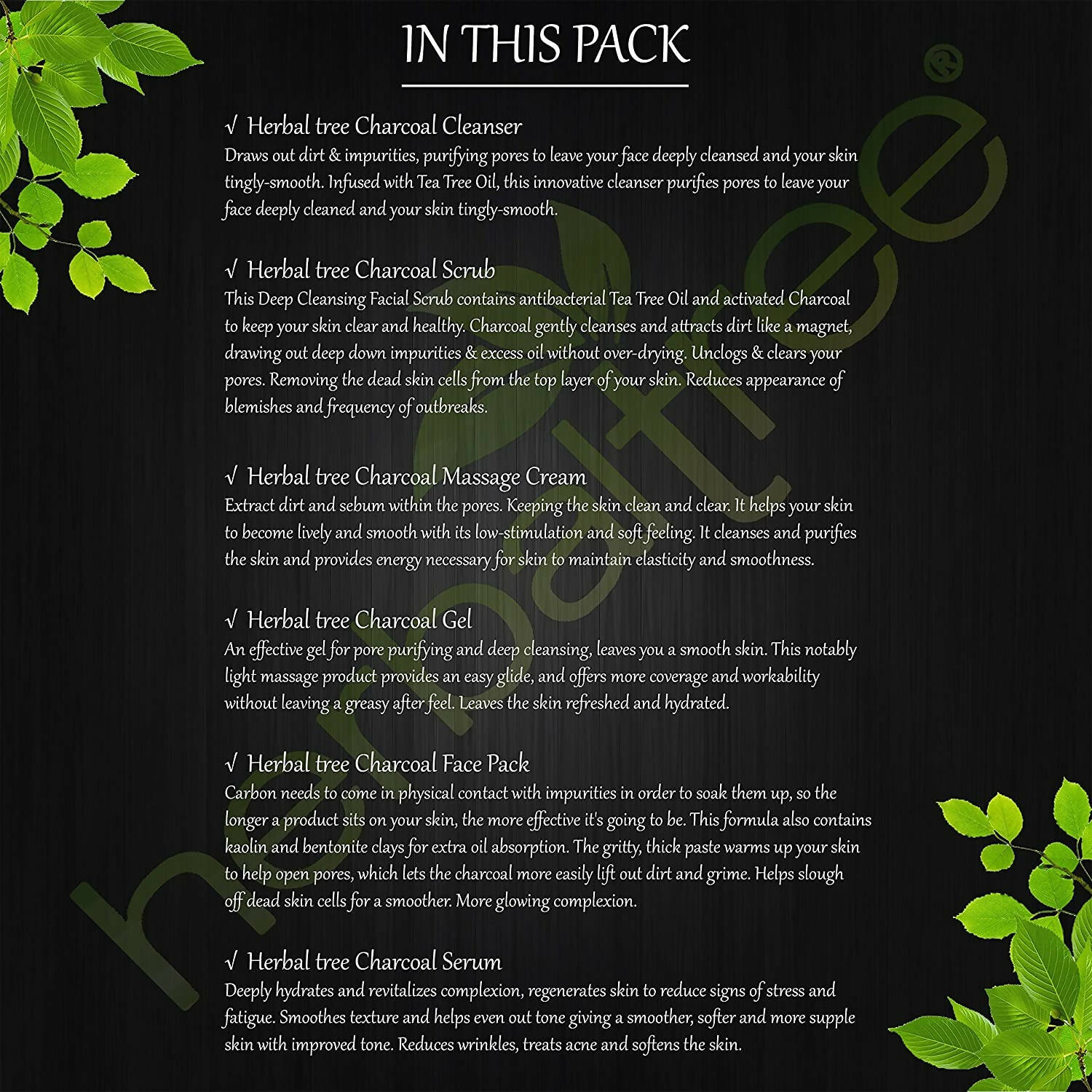 Herbal Tree Charcoal Facial Kit - Distacart