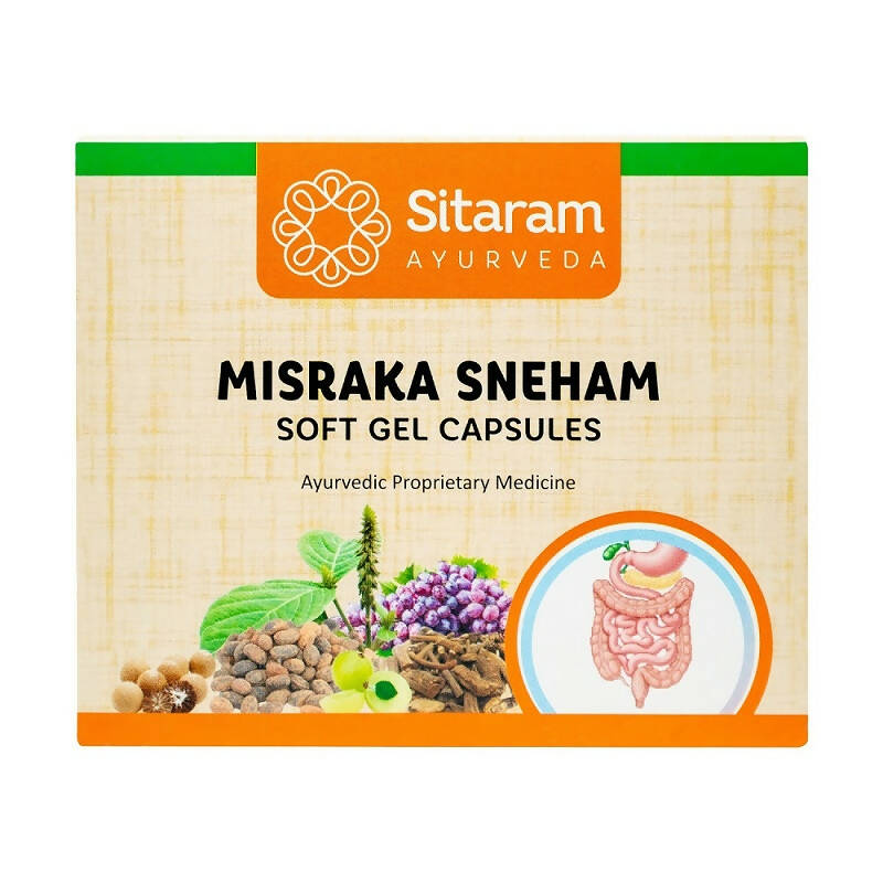 Sitaram Ayurveda Misraka Sneham Soft-Gel Capsules - Distacart