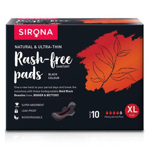 Sirona Biodegradable Black Sanitary Pads