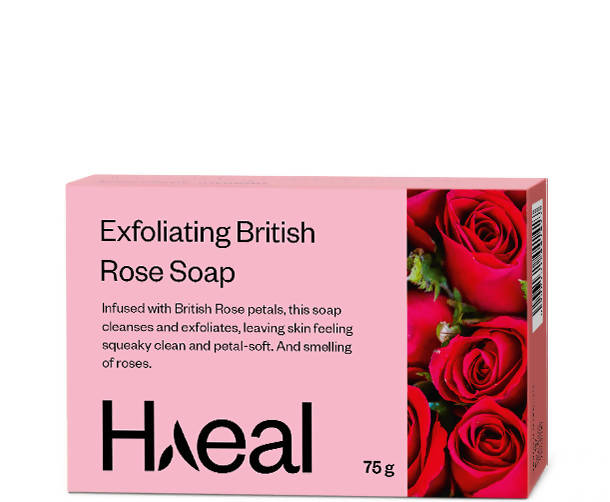 Haeal Exfoliating British Rose Soap
