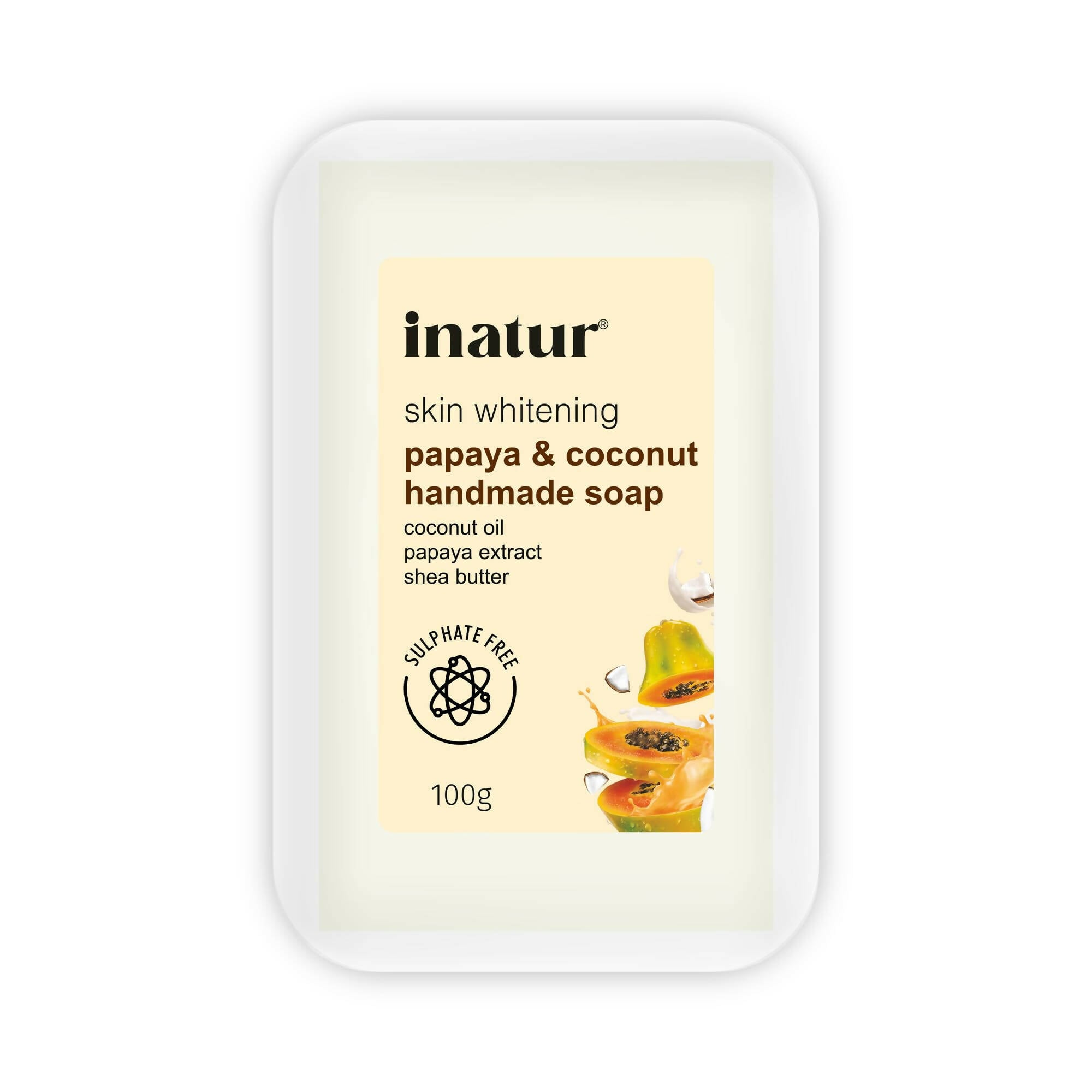 Inatur Papaya and Coconut Soap - Distacart